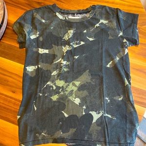 Current Elliott Green Camo Tshirt
